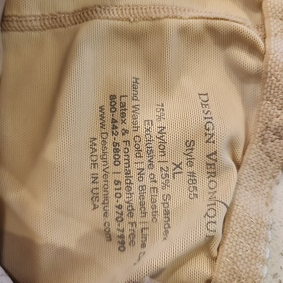 Design Veronique Compression Garment With Side Zippers Nude XL Style 855 - Picture 4 of 6